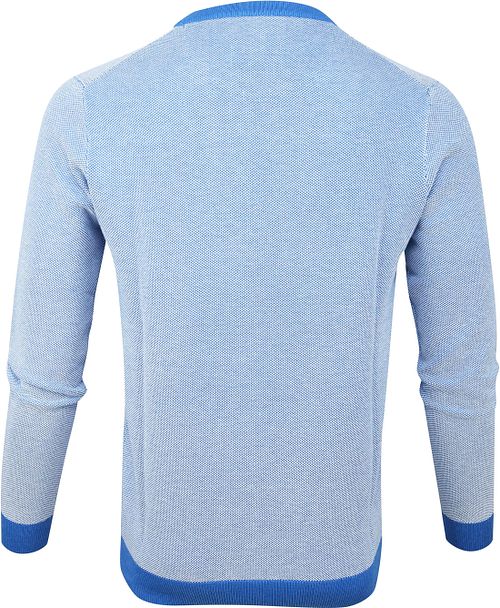 Suitable Katoen Pullover Thomas Blauw Product / Achterkant