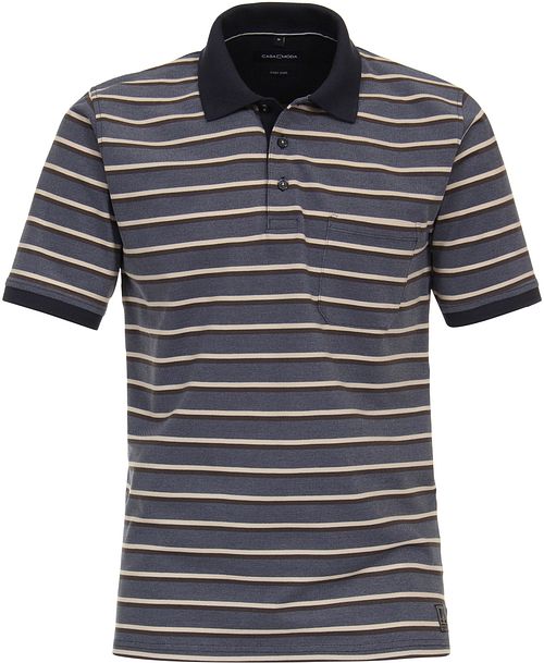 Casa Moda Polo Shirt Stripes Blue Product