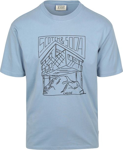 Scotch And Soda T-shirt Print Blue Product