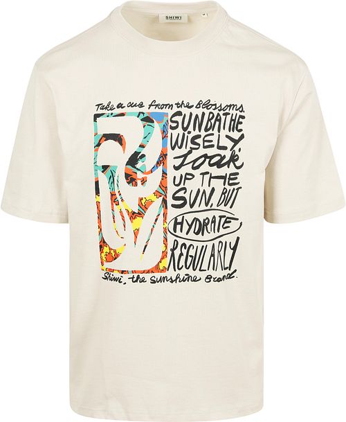 Shiwi T-Shirt Jay Flower Block Beige Product