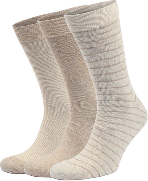 Suitable Socks 3-Pack Print Ecru Product