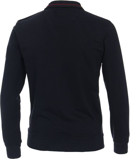Casa Moda Half Zip Sweater Dark Blue Product / Achterkant