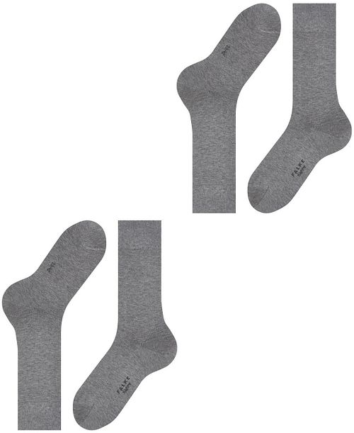 Falke Happy Socks 2 Pair Grey Melange Product
