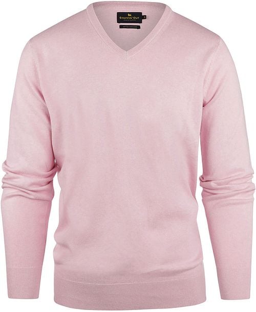 Steppin' Out Pullover Cotton Cashmere V-Ausschnitt Rosa Product