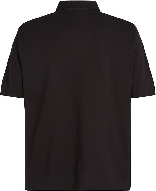 Tommy Hilfiger Big & Tall Polo Shirt Black Product / Achterkant