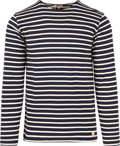 Armor-Lux Houat Sweater Stripes Dark Blue Product