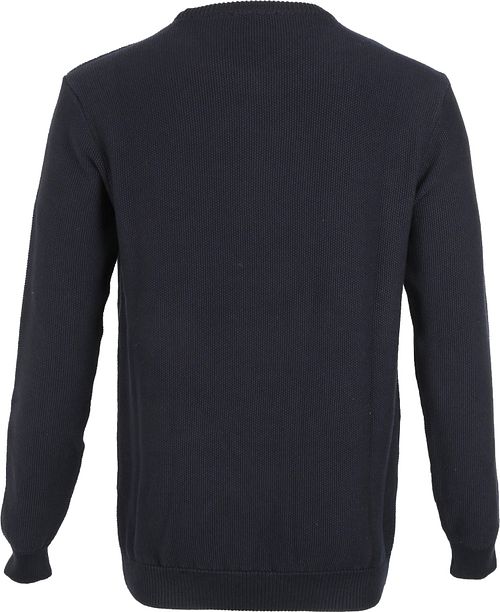 KnowledgeCotton Apparel Field Pull Navy Product / Achterkant