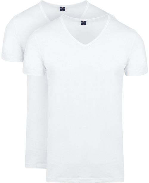 Suitable Vita T-Shirt V-Neck White 2-Pack Product