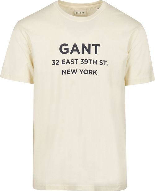 Gant T-shirt Graphic Logo Ecru Product