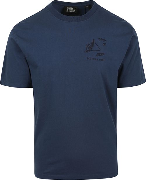 Scotch And Soda T-Shirt Navy Print Product