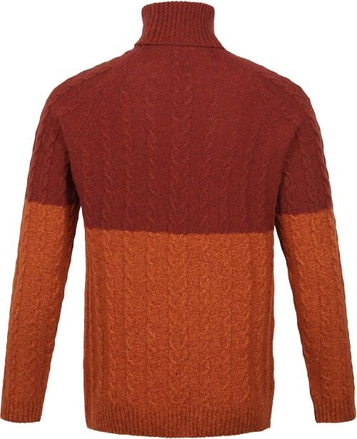 Suitable Italcol Turtleneck Wool Orange Product / Achterkant