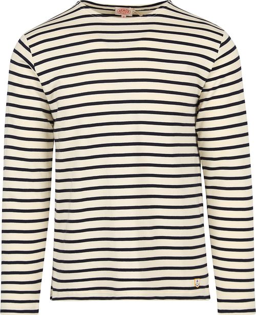 Armor-Lux Houat Sweater Stripes Off White Product