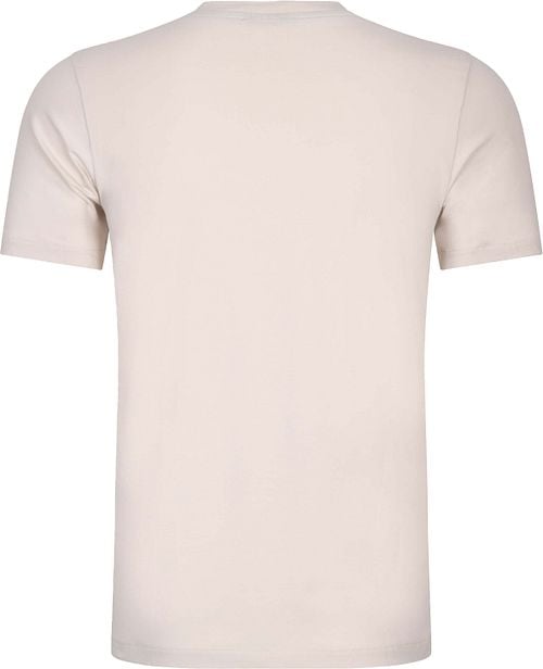 Cavallaro Beciano T-Shirt Logo Ecru Product / Achterkant