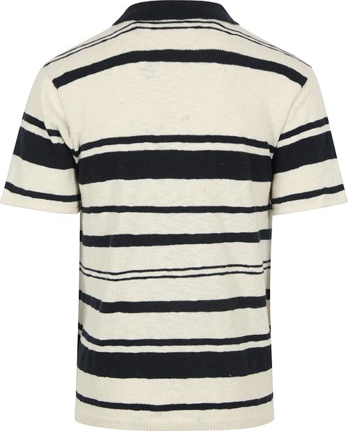 Anerkjendt Sofus T-shirt Rayé Bleu Foncé Product / Achterkant