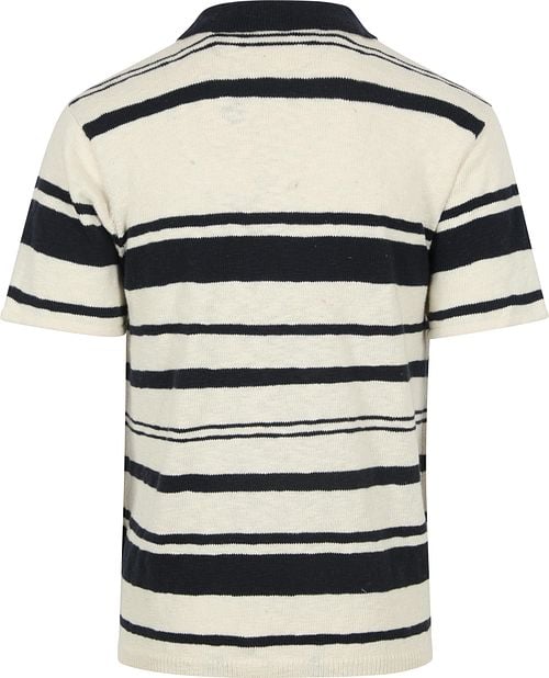 Anerkjendt Sofus T-shirt Dunkelblau Gestreift Product / Achterkant