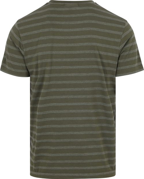 ANTWRP T-Shirt Stripes Green Product / Achterkant