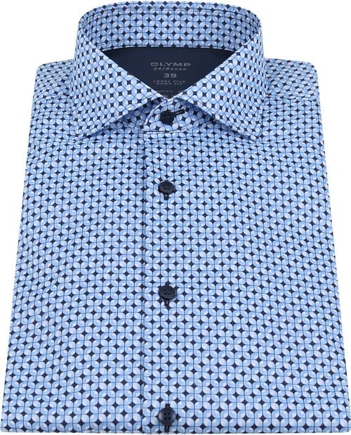 OLYMP Lvl 5 Shirt 24/Seven Design Blue Product / Detail