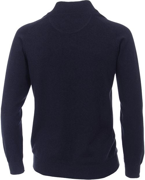 Casa Moda Pullover Zip Dark Blue Product / Achterkant