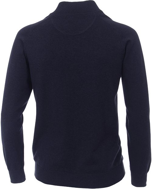 Casa Moda Strickjacke Zip Dunkelblau Product / Achterkant
