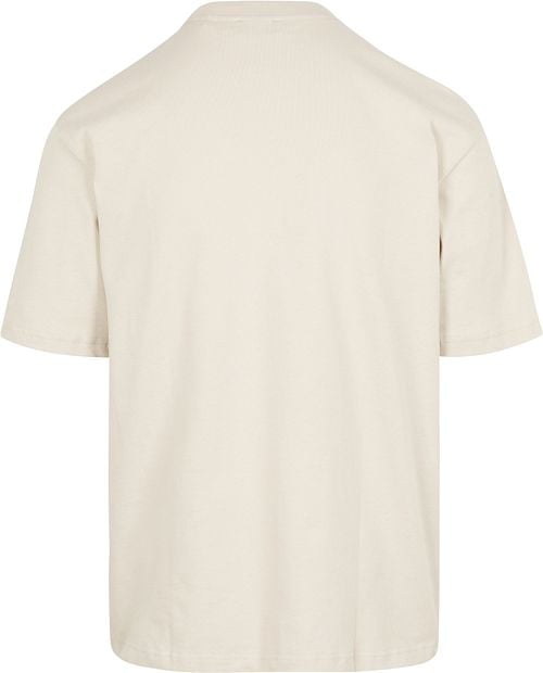 Shiwi T-Shirt Jay Flower Block Beige Product / Achterkant