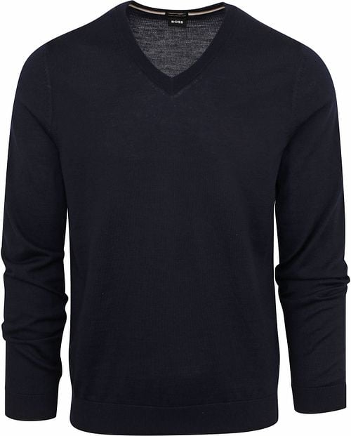 BOSS Pullover Melba Wolle Dunkelblau Product