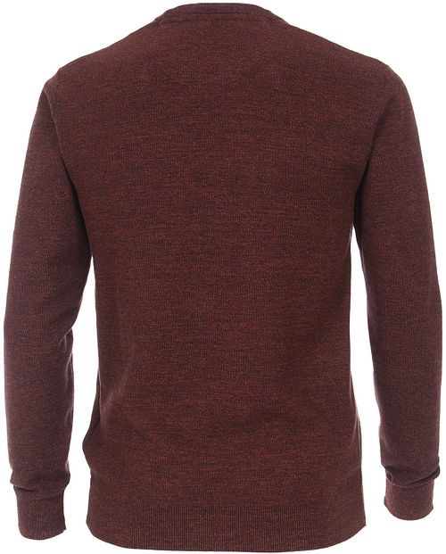 Casa Moda Pullover O-Neck Melange Bordeaux Product / Achterkant