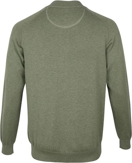 Casa Moda Cardigan Zip Green Product / Achterkant