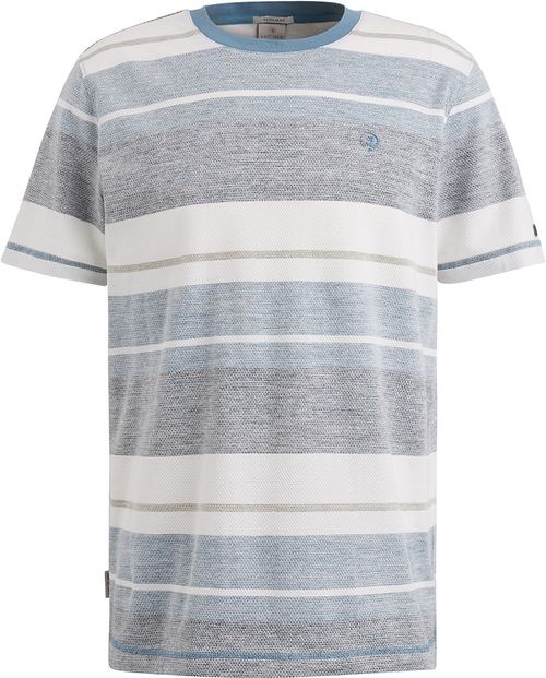 Cast Iron Blue Knitted Stripes T-shirt Product