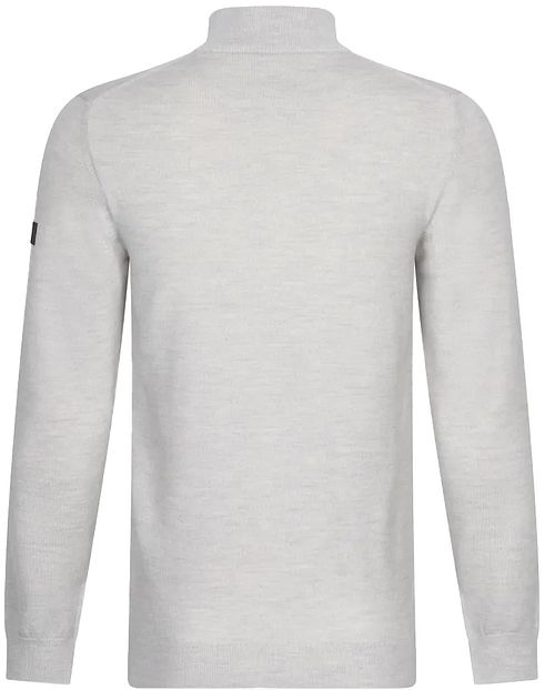 Cavallaro Merino Half-Zip Light Grey Product / Achterkant