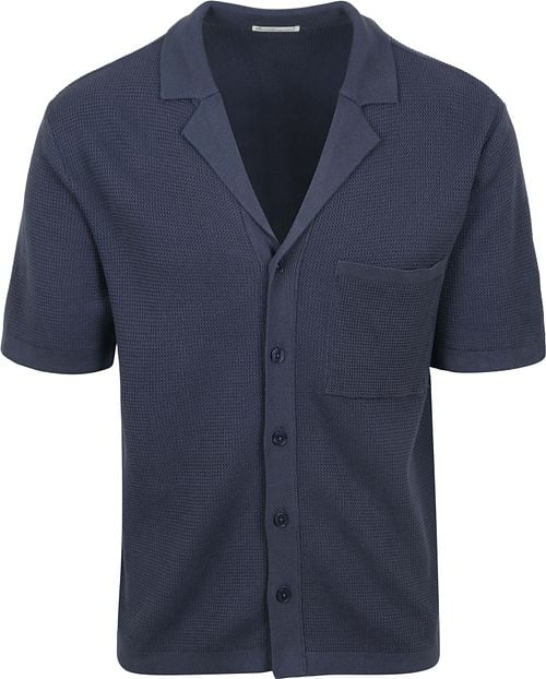KnowledgeCotton Apparel Knitted Top Dark Blue Product