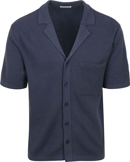 KnowledgeCotton Apparel Knitted Top Dunkelblau Product
