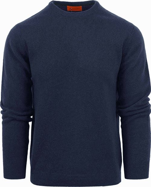 Suitable Lamswol Trui Ronde Hals Navy Product