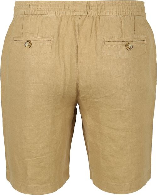 Suitable Leinen Beach Shorts Beige Product / Achterkant