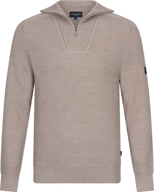 Cavallaro Corsico Half-Zip Beige Product