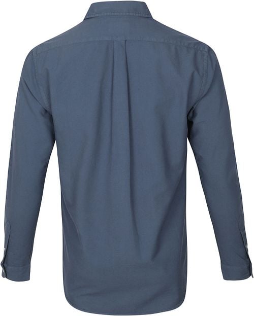 Colorful Standard Overhemd Petrol Blauw Product / Achterkant