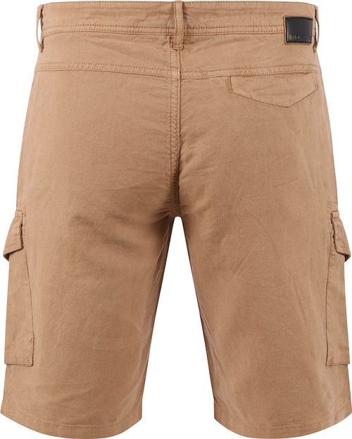 No Excess Cargo Short Linen Beige Product / Achterkant