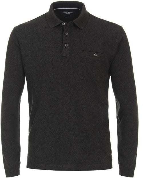 Casa Moda Polo Long Sleeves Anthracite Product