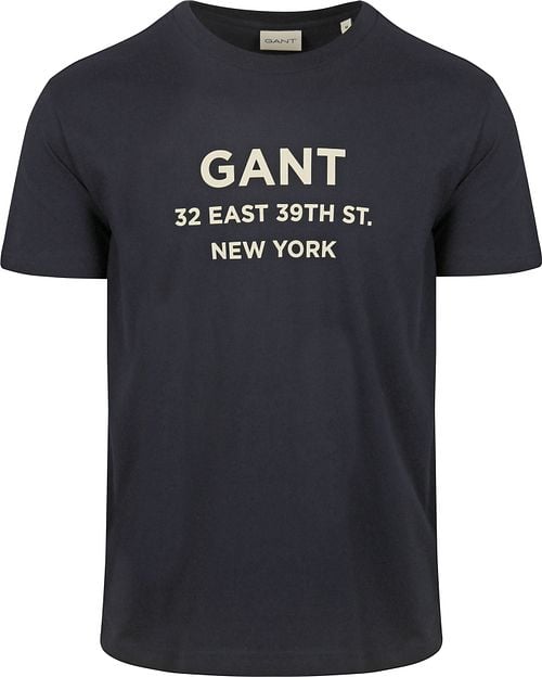Gant T-shirt Graphic Logo Navy Product