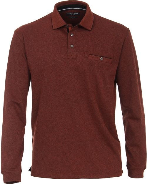 Casa Moda Poloshirt LS Dark Red Product