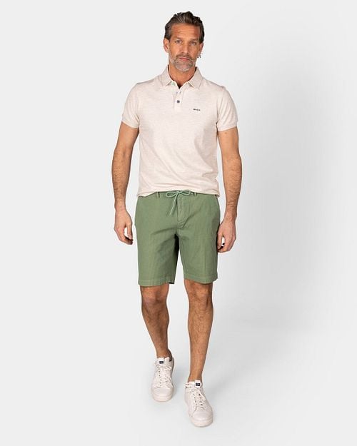NZA Polo Peter Light Cream Model / Voorkant
