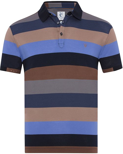 R2 Amsterdam Polo Shirt Piqué Stripes Multicolour Product