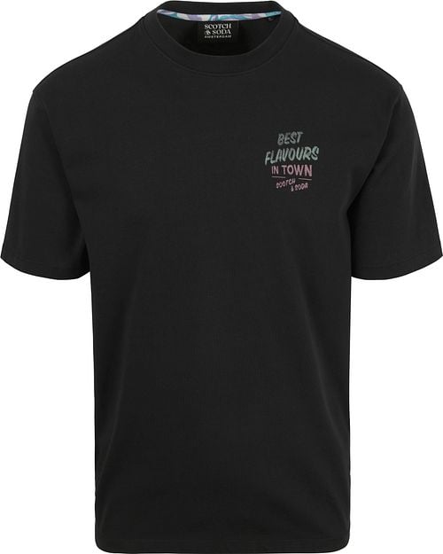 Scotch & Soda T-Shirt Artwork Zwart Product