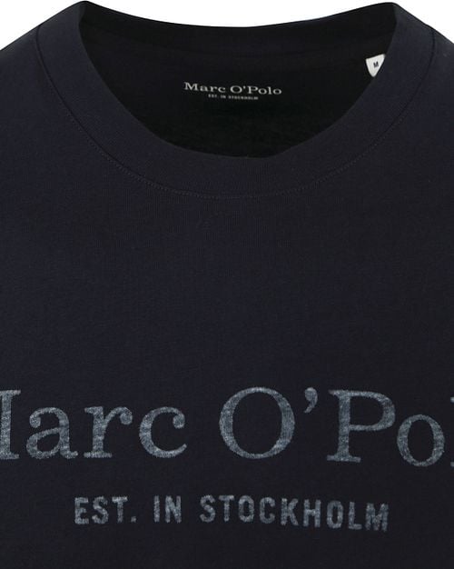 Marc O'Polo T-Shirt Logo Bleu Foncé Product / Detail