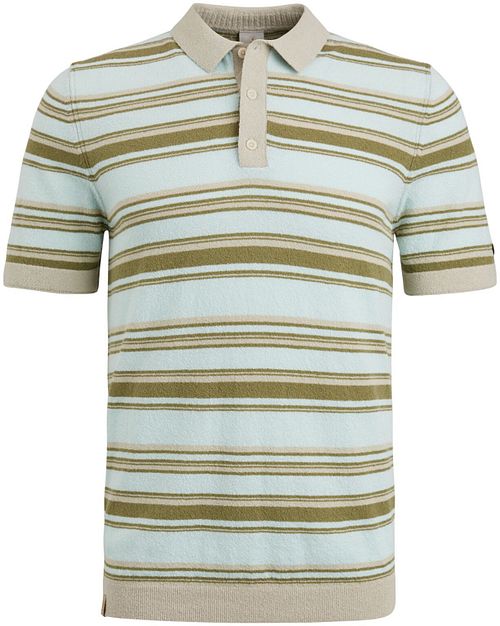 Cast Iron Polo Shirt Bouclé Light Blue Product