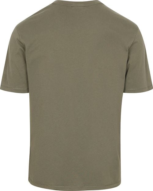 Napapijri Badge T-shirt Olive Green Product / Achterkant