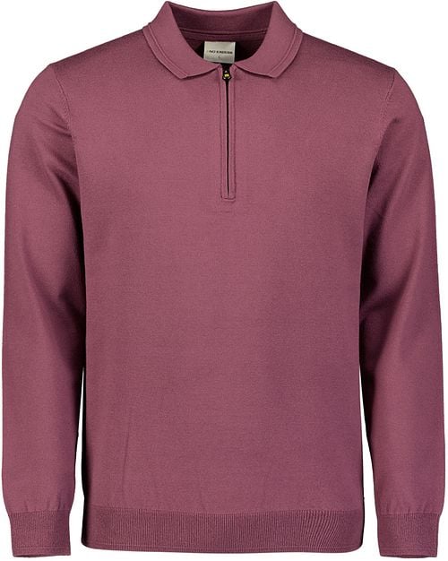 No Excess Polo Zip Pullover Dark Wine Product
