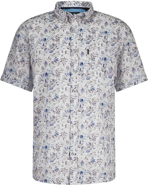 State of Art Chemise Poplin Short Sleeve Beige Bleu Product