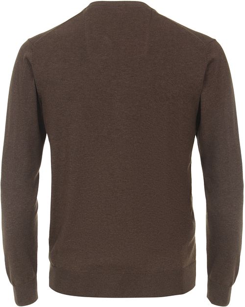 Casa Moda Pullover V-Ausschnitt Braun Product / Achterkant