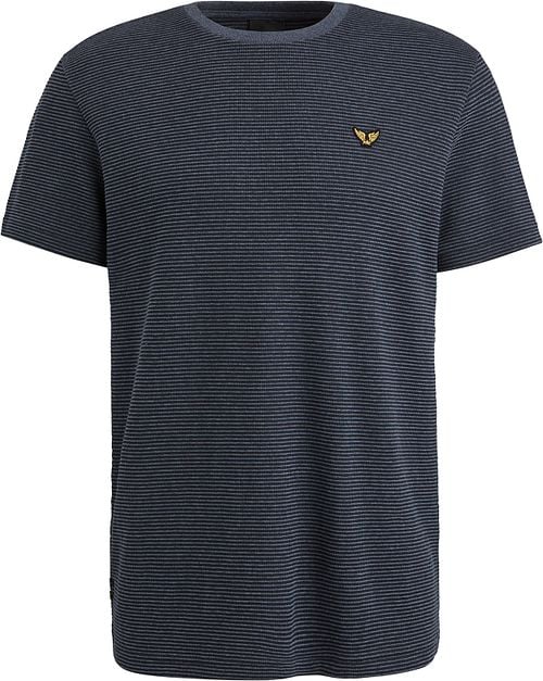 PME Legend T-Shirt Textured Stripe Navy Product