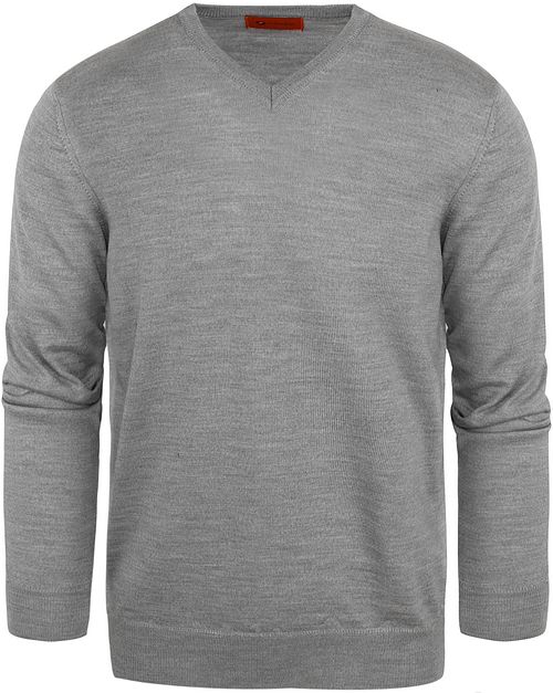 Suitable Pullover V-Ausschnitt Wolle Grau Product